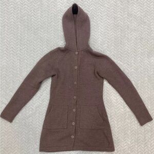 Women’s Patagonia Merino Wool Hooded Cardigan in Purple Size Small